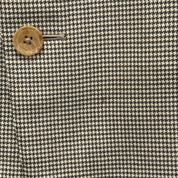 Ermenegildo Zegna 15 Milmil 15 Mens Houndstooth 100% Wool Blazer Jacket Size 54 - Picture 6 of 15